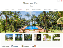 Tablet Screenshot of hotelhurricane.com